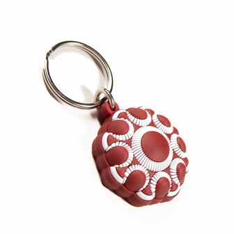 Zeeuwse Knop Sleutelhanger Rood