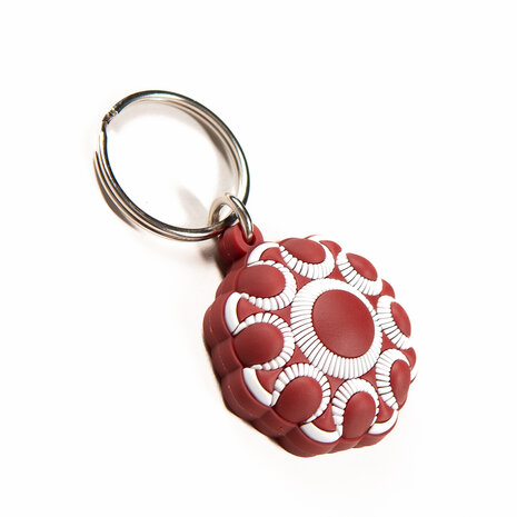 Zeeuwse Knop Sleutelhanger Rood